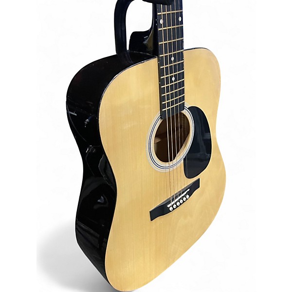 Used Squier Dreadnought Natural Acoustic Guitar