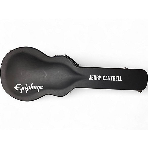 Used 2023 Epiphone JERRY CANTRELL WINO LES PAUL Wine Red Solid Body Electric Guitar