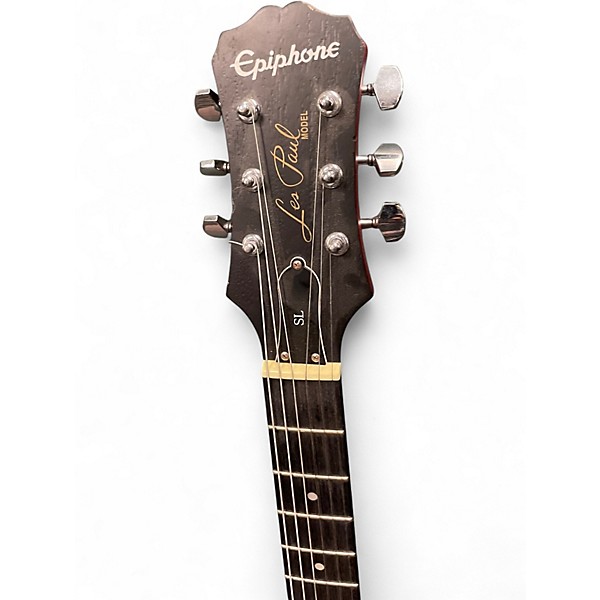 Used Epiphone Les Paul SL Cherry Sunburst Solid Body Electric Guitar