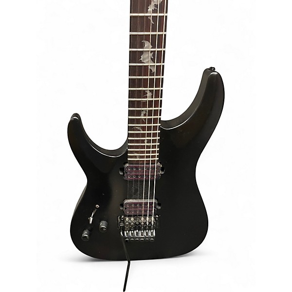 Used Schecter Guitar Research demon 6 LH Black Solid Body Electric Guitar