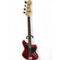 Used Squier Vintage Modified Jaguar Bass Crimson Red Trans Electric Bass Guitar thumbnail