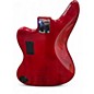 Used Squier Vintage Modified Jaguar Bass Crimson Red Trans Electric Bass Guitar