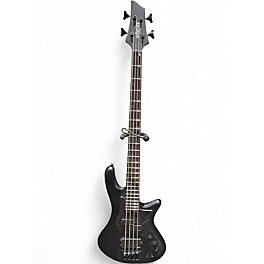Used Schecter Guitar Research STILETTO-4 STEALTH PRO EX Satin Black Electric Bass Guitar