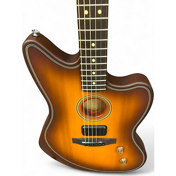 Used Fender ACOUSTASONIC STANDARD JAZZMASTER Honey Burst Acoustic Electric Guitar