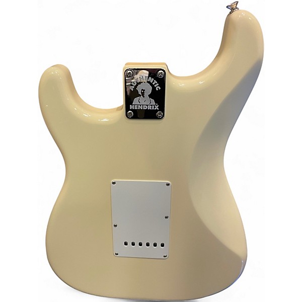 Used Fender Jimi Hendrix Stratocaster Olympic White Solid Body Electric Guitar