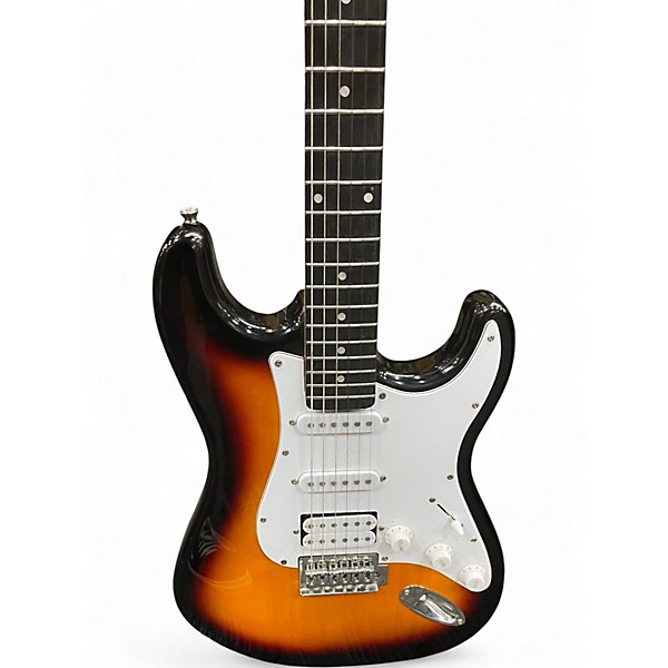 Used Donner standard series Sunburst Solid Body Electric Guitar