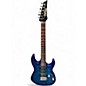 Used Ibanez GRX70QA Trans Blue Burst Solid Body Electric Guitar thumbnail