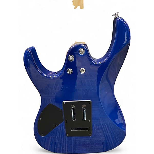 Used Ibanez GRX70QA Trans Blue Burst Solid Body Electric Guitar