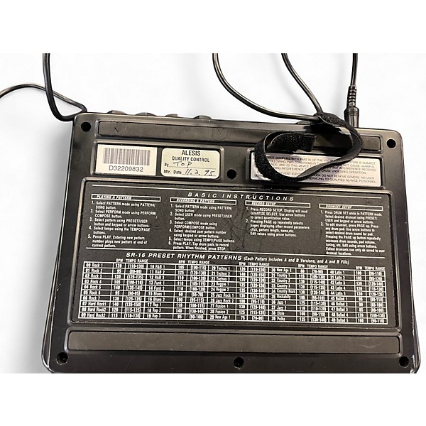 Used Alesis SR16 Drum Machine