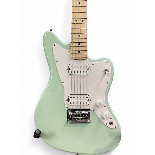 Used Squier Mini Jazzmaster HH Surf Green Solid Body Electric Guitar