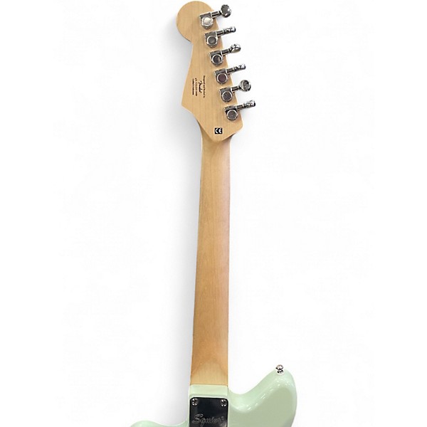 Used Squier Mini Jazzmaster HH Surf Green Solid Body Electric Guitar