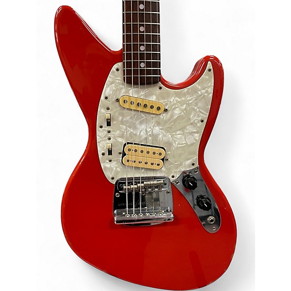 Used Fender Jagstang Fiesta Red Solid Body Electric Guitar