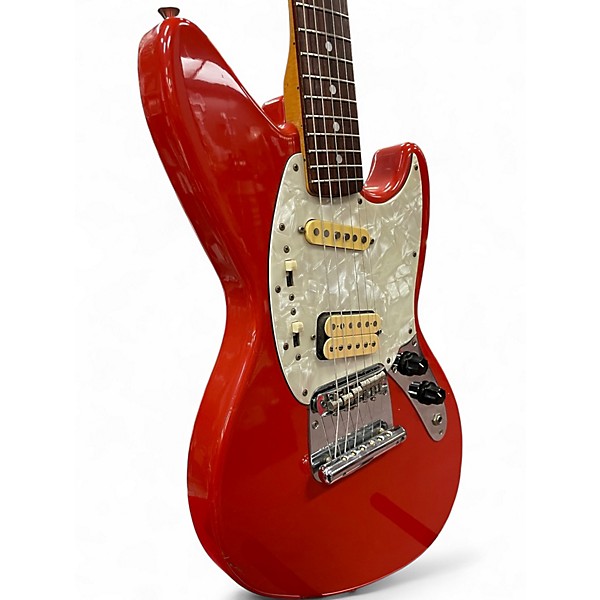 Used Fender Jagstang Fiesta Red Solid Body Electric Guitar