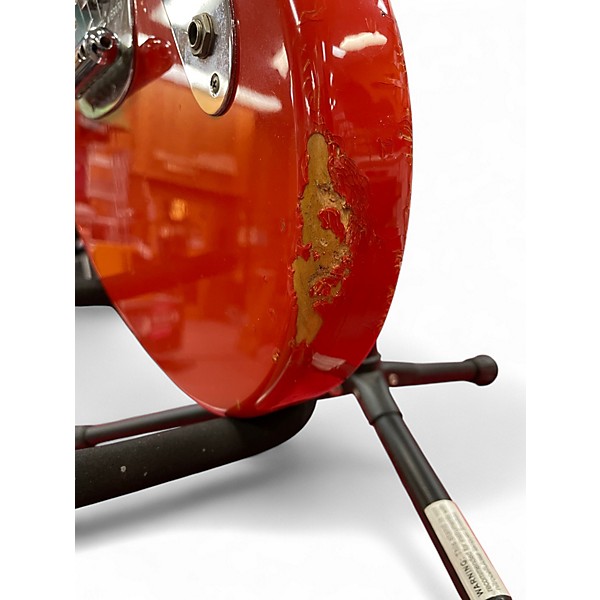 Used Fender Jagstang Fiesta Red Solid Body Electric Guitar