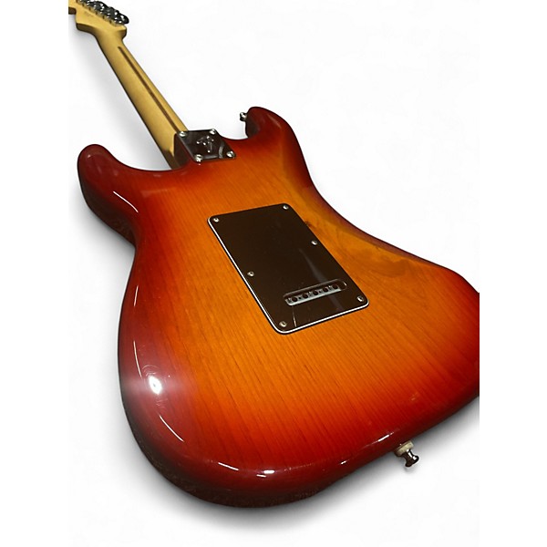 Used Fender Player Plus Stratocaster HSS Aged Cherry Burst Solid Body Electric Guitar