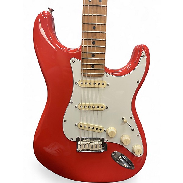 Used Fender Player Stratocaster Fiesta Red Solid Body Electric Guitar