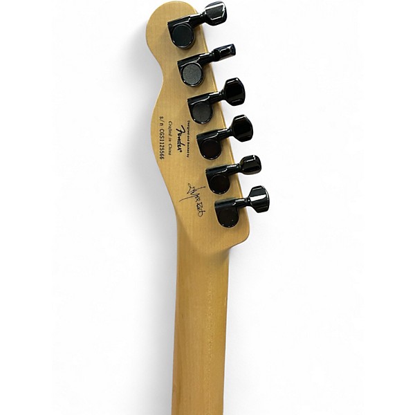 Used Squier Jim Root Telecaster Flat White Solid Body Electric Guitar