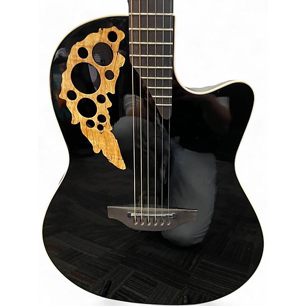 Used Ovation GC178LX ELITE Black Acoustic Electric Guitar