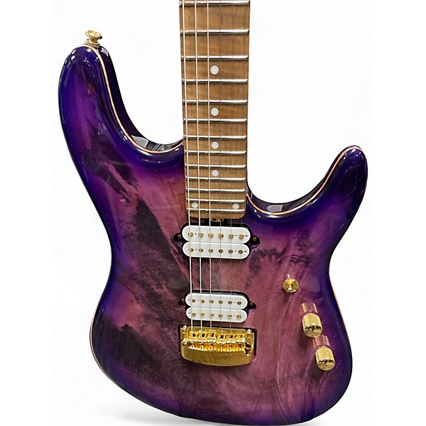 Used Ernie Ball Music Man Jason Richardson Signature Cutlass 6 Purple Solid Body Electric Guitar