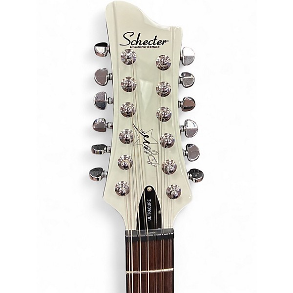 Used Schecter Guitar Research ROBERT SMITH ULTRACURE XII White Solid Body Electric Guitar