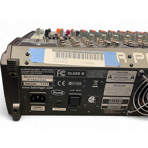 Used Behringer PMP1000 Powered Mixer