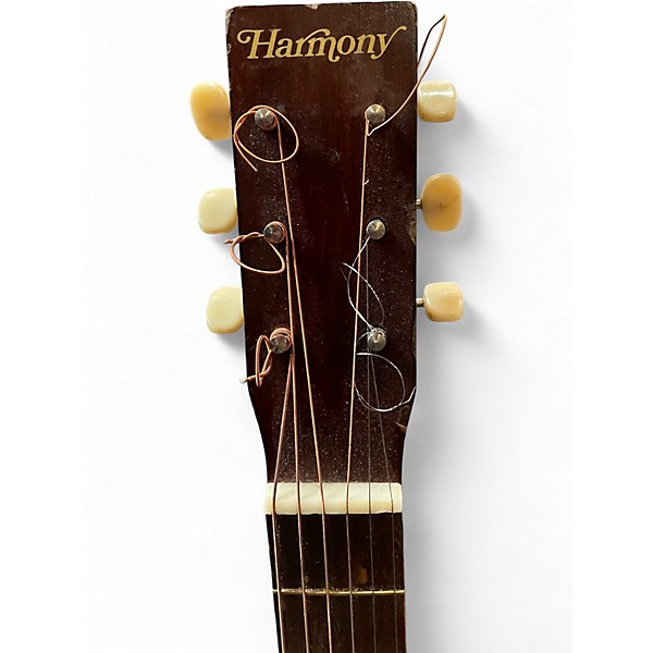 Vintage 1970s Harmony STELLA Natural Acoustic Guitar