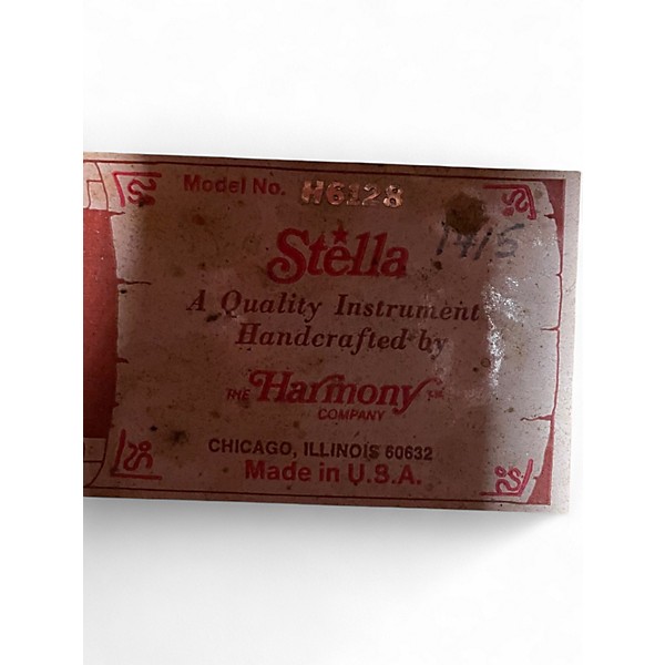 Vintage 1970s Harmony STELLA Natural Acoustic Guitar