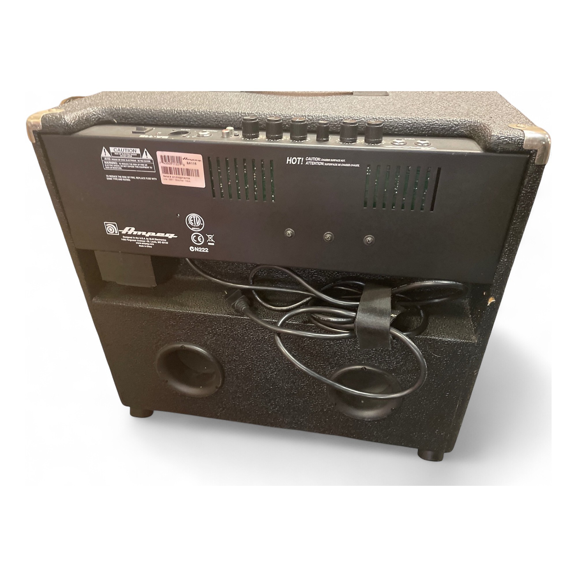 Used Ampeg BA115 100W 1x15 Bass Combo Amp | Guitar Center