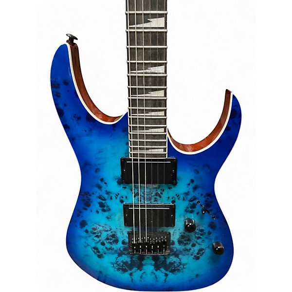 Used Ibanez GRGR221PA  BLUE BURST Solid Body Electric Guitar