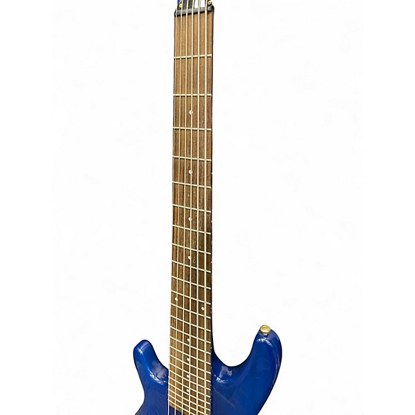 Used Brice 6 string bass Electric Blue Electric Bass Guitar