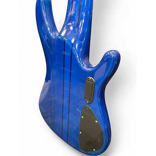 Used Brice 6 string bass Electric Blue Electric Bass Guitar