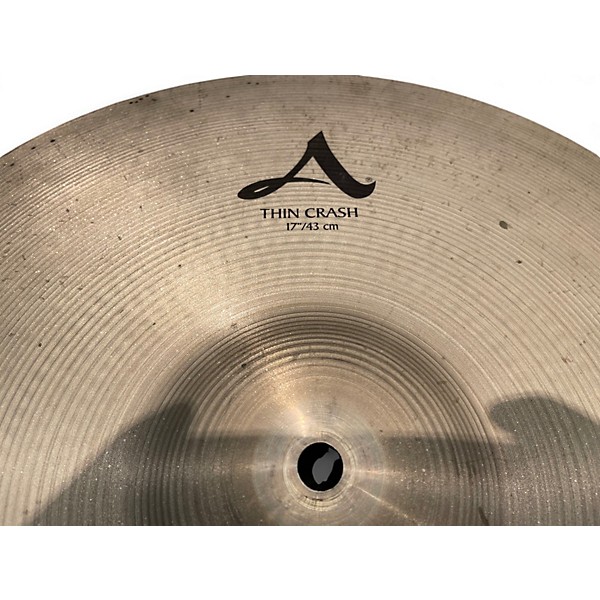 Used Zildjian 17in A Series Thin Crash Cymbal