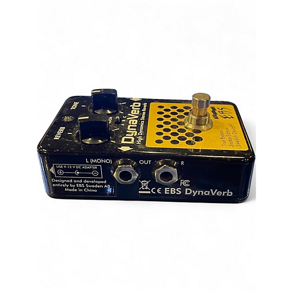 Used EBS DynaVerb High Dynamics Stereo Reverb Bass Effect Pedal