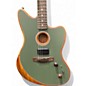 Used Fender Acoustasonic Player Jazzmaster Antique Olive Acoustic Electric Guitar