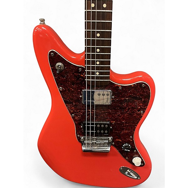 Used Squier Vintage Modified Jaguar CORAL Solid Body Electric Guitar