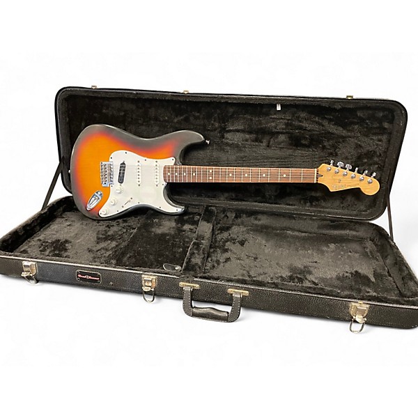 Used Fender Standard Stratocaster 3 Tone Sunburst Solid Body Electric Guitar