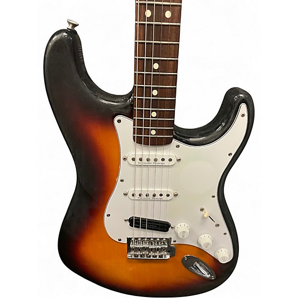 Used Fender Standard Stratocaster 3 Tone Sunburst Solid Body Electric Guitar