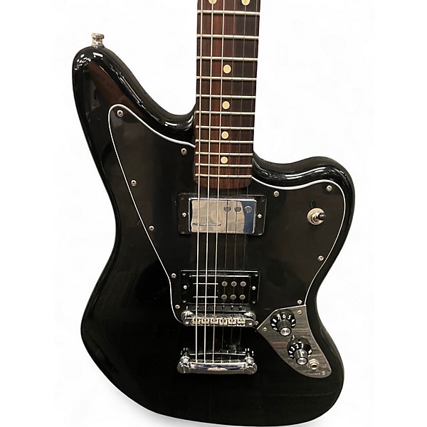 Used Fender Blacktop Jaguar Black Solid Body Electric Guitar