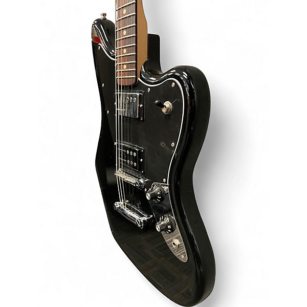 Used Fender Blacktop Jaguar Black Solid Body Electric Guitar