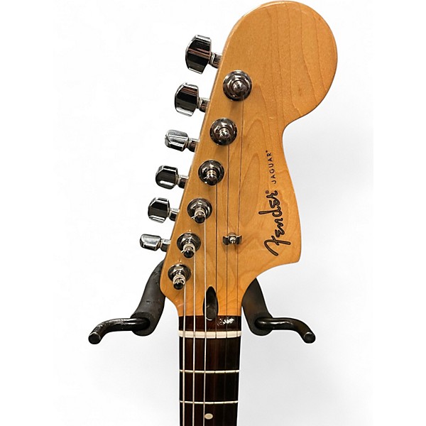 Used Fender Blacktop Jaguar Black Solid Body Electric Guitar