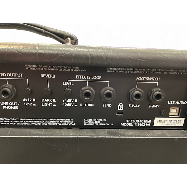 Used Blackstar HT Club 40 Venue 40W 1x12 Tube Guitar Combo Amp