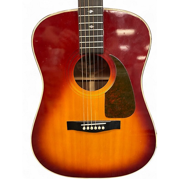 Vintage 1980s Fender F220SB 2 Color Sunburst Acoustic Guitar