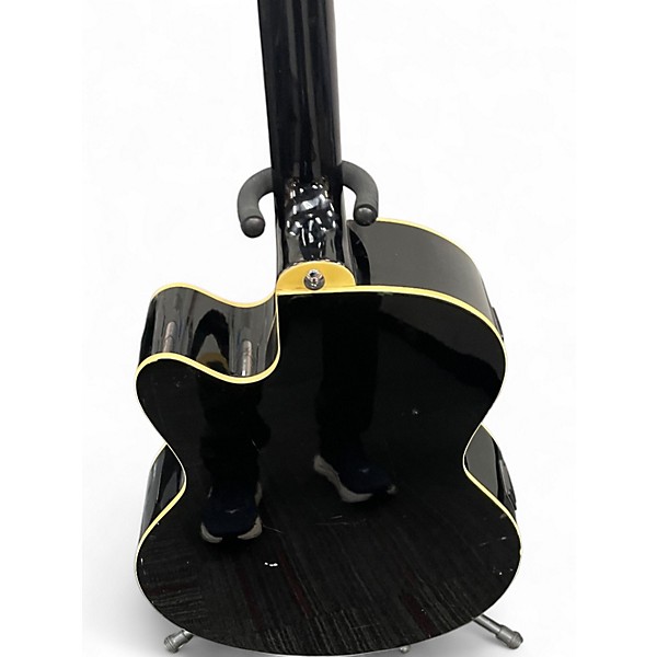 Used Ibanez AEB5E Black Acoustic Bass Guitar