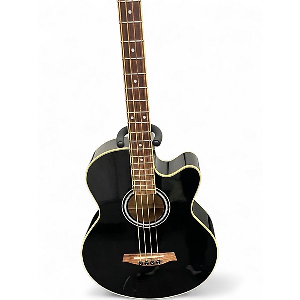 Used Ibanez AEB5E Black Acoustic Bass Guitar