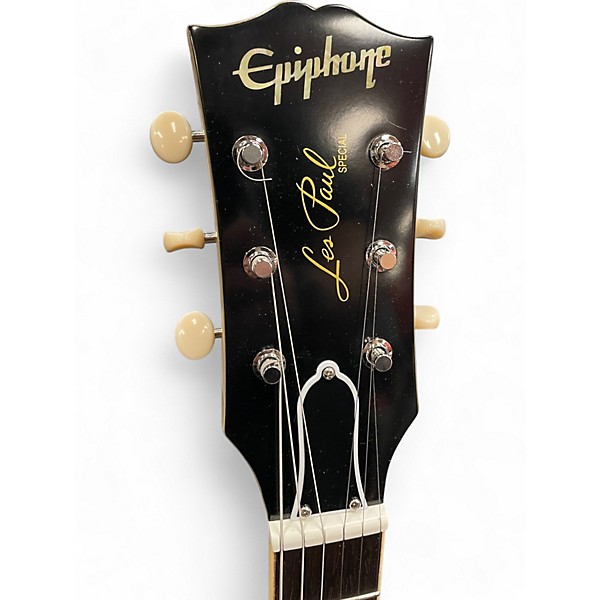 Used Epiphone 1960 Les Paul Special Double-Cut Reissue TV Yellow Solid Body Electric Guitar