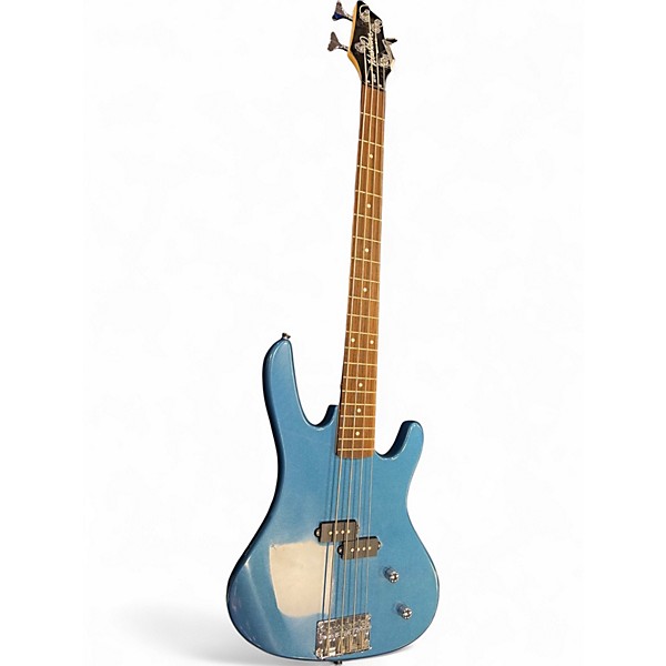 Used Washburn XB100 Blue Electric Bass Guitar