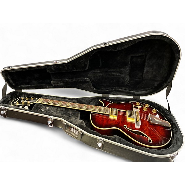 Used Ibanez AG95 Artcore Expressionist Brown Sunburst Hollow Body Electric Guitar