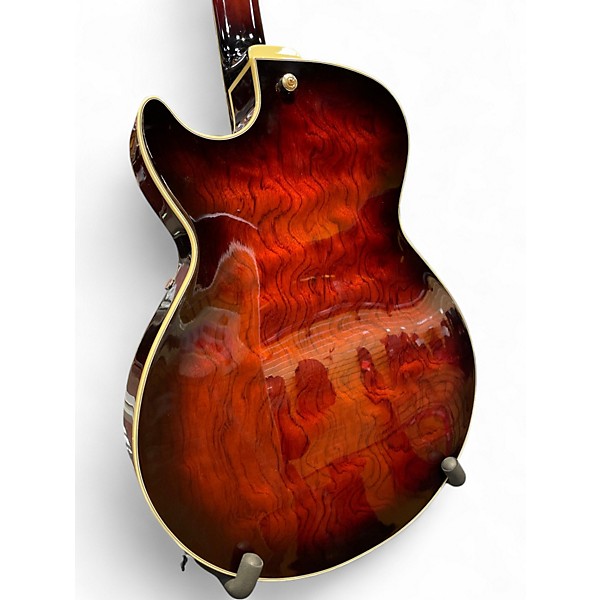 Used Ibanez AG95 Artcore Expressionist Brown Sunburst Hollow Body Electric Guitar