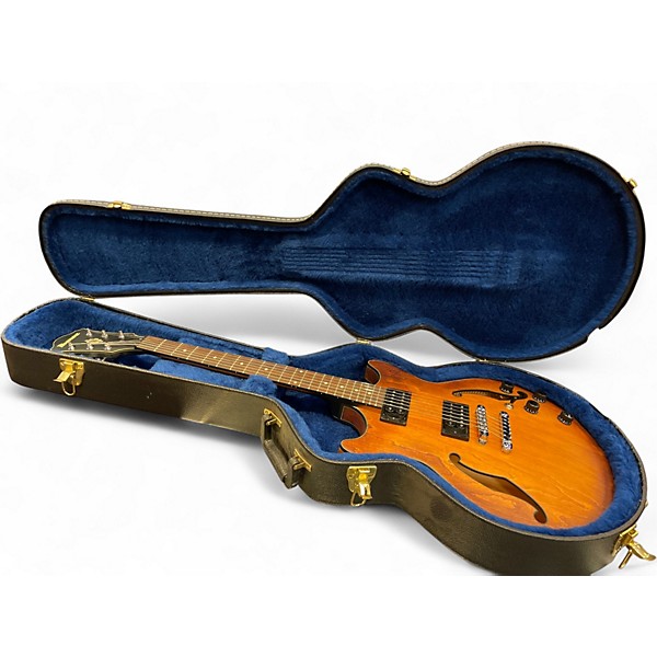 Used Ibanez AM73B Archtop Brown Hollow Body Electric Guitar