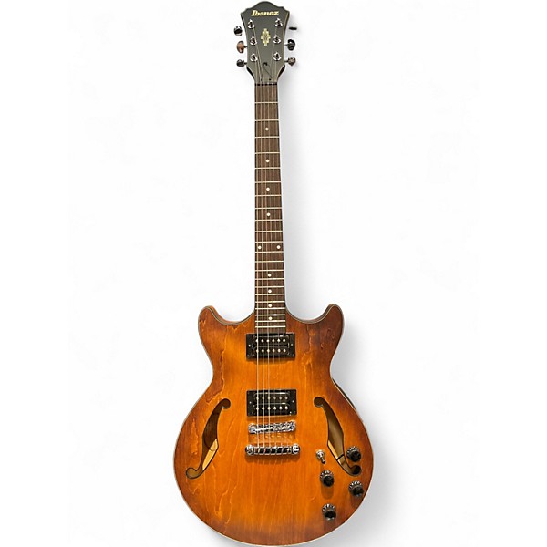 Used Ibanez AM73B Archtop Brown Hollow Body Electric Guitar